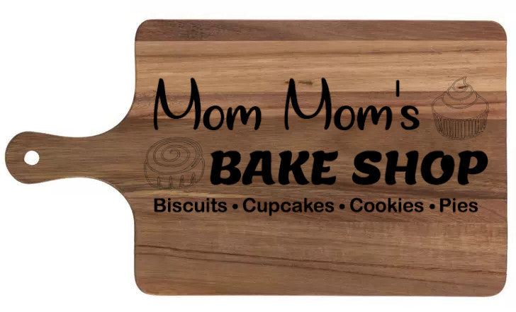 Mom Moms Bake Shop decorative cutting board